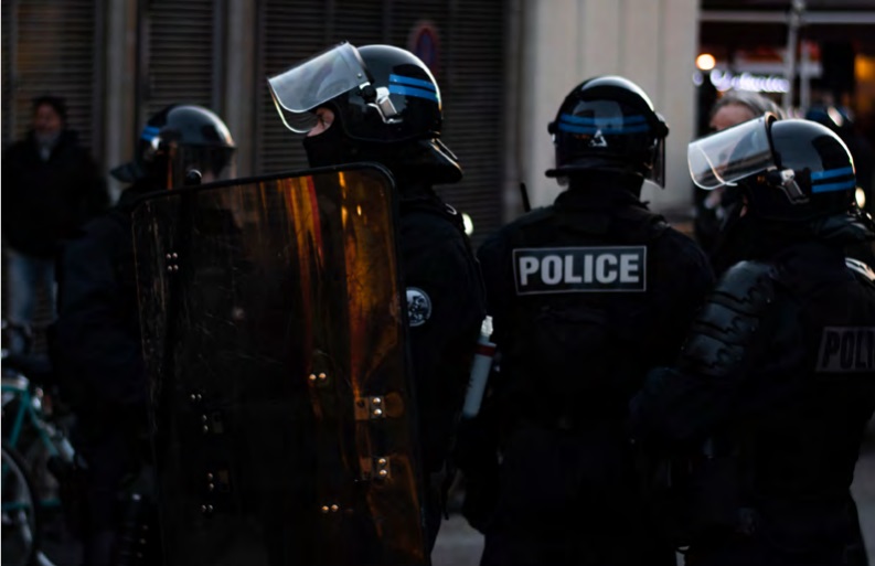 Police officers standing